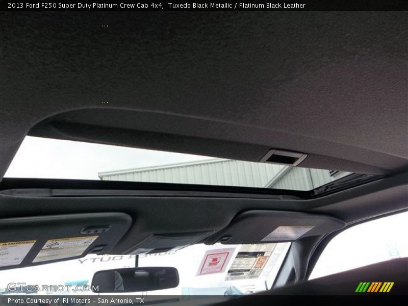 Tuxedo Black Metallic / Platinum Black Leather 2013 Ford F250 Super Duty Platinum Crew Cab 4x4