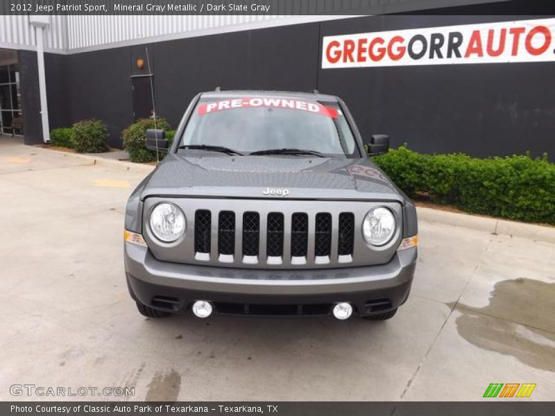 Mineral Gray Metallic / Dark Slate Gray 2012 Jeep Patriot Sport