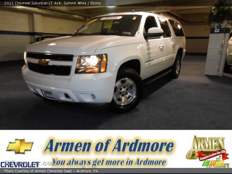 Summit White / Ebony 2013 Chevrolet Suburban LT 4x4