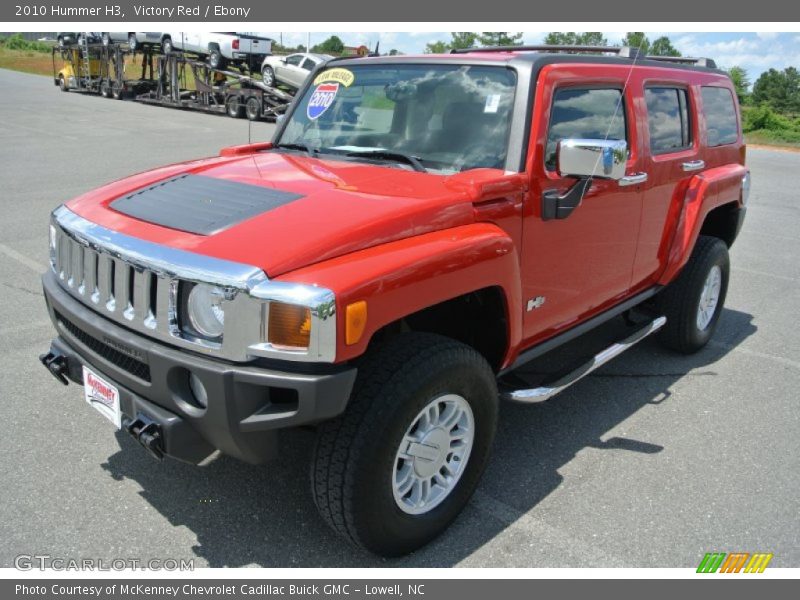 Victory Red / Ebony 2010 Hummer H3