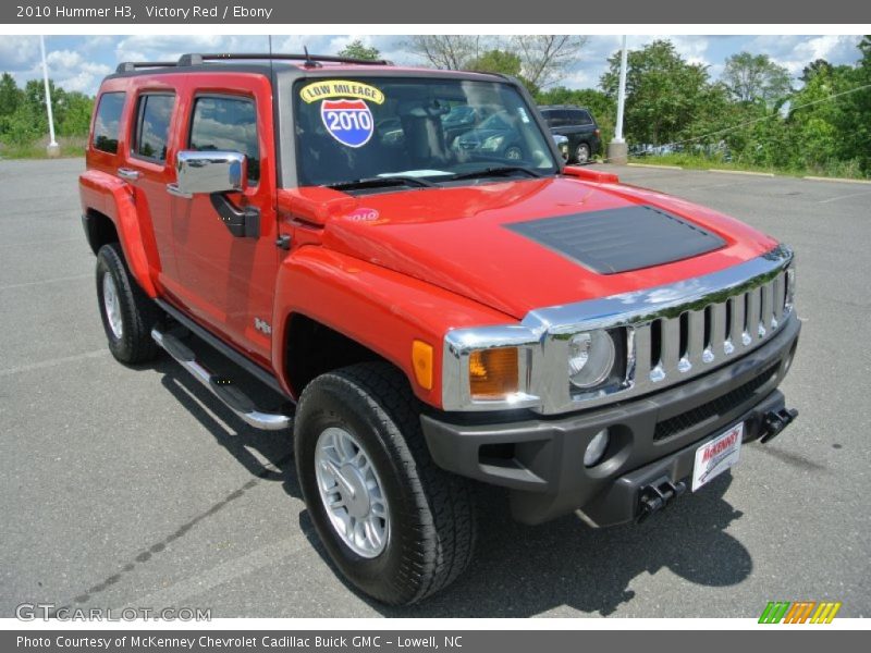 Victory Red / Ebony 2010 Hummer H3
