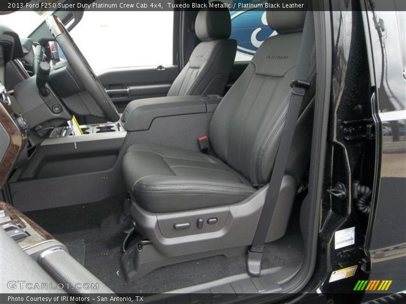 Tuxedo Black Metallic / Platinum Black Leather 2013 Ford F250 Super Duty Platinum Crew Cab 4x4