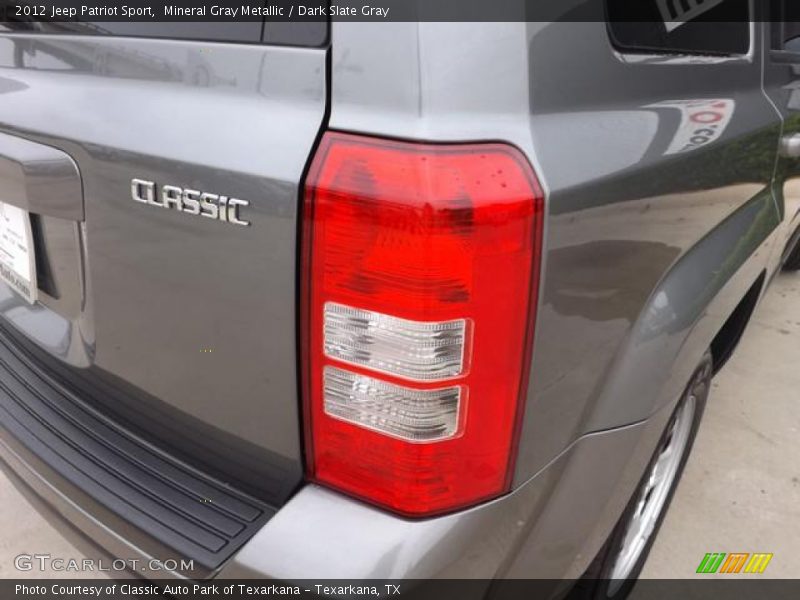 Mineral Gray Metallic / Dark Slate Gray 2012 Jeep Patriot Sport