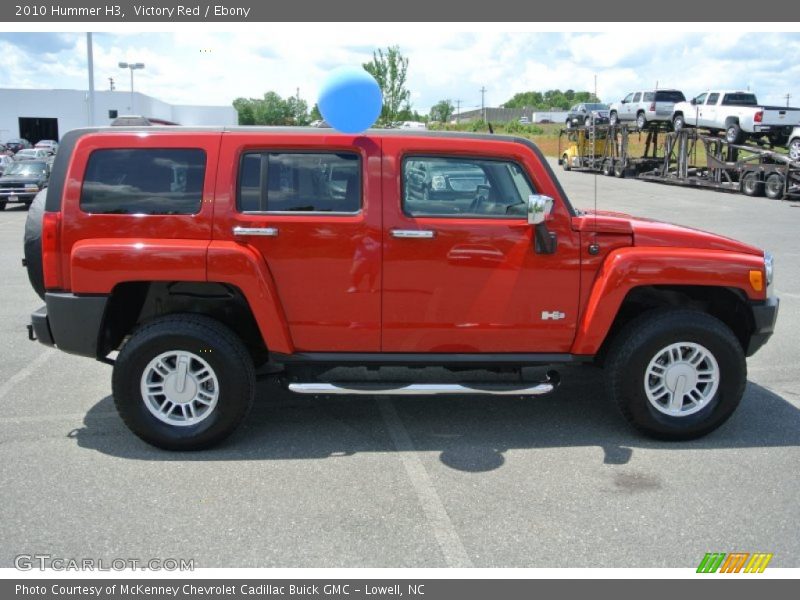 Victory Red / Ebony 2010 Hummer H3