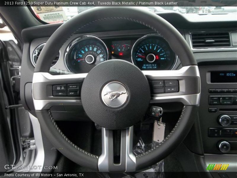  2013 F250 Super Duty Platinum Crew Cab 4x4 Steering Wheel
