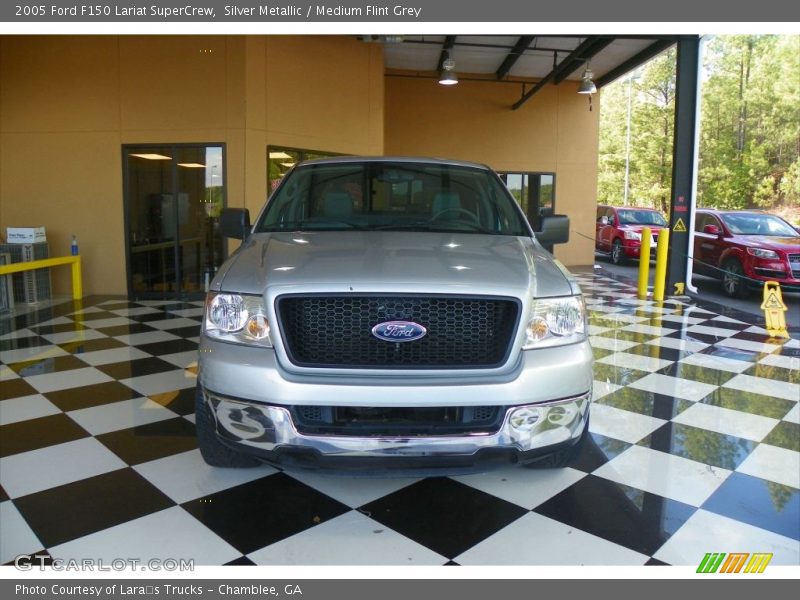 Silver Metallic / Medium Flint Grey 2005 Ford F150 Lariat SuperCrew