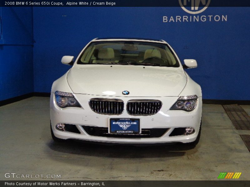 Alpine White / Cream Beige 2008 BMW 6 Series 650i Coupe