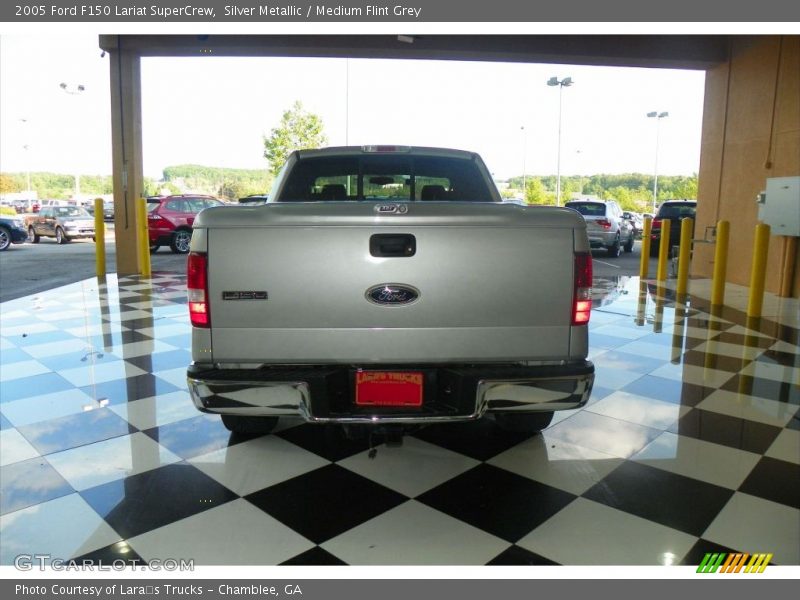 Silver Metallic / Medium Flint Grey 2005 Ford F150 Lariat SuperCrew