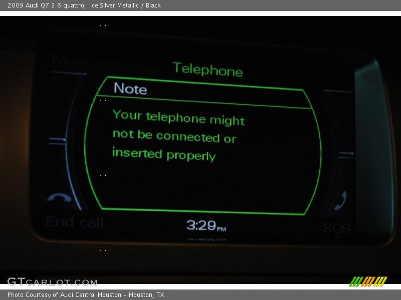 Ice Silver Metallic / Black 2009 Audi Q7 3.6 quattro