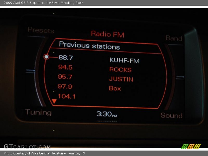 Ice Silver Metallic / Black 2009 Audi Q7 3.6 quattro