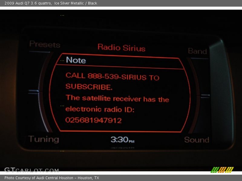 Ice Silver Metallic / Black 2009 Audi Q7 3.6 quattro