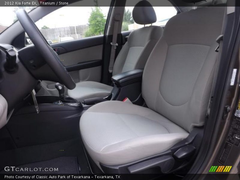 Front Seat of 2012 Forte EX