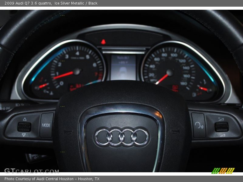 Ice Silver Metallic / Black 2009 Audi Q7 3.6 quattro
