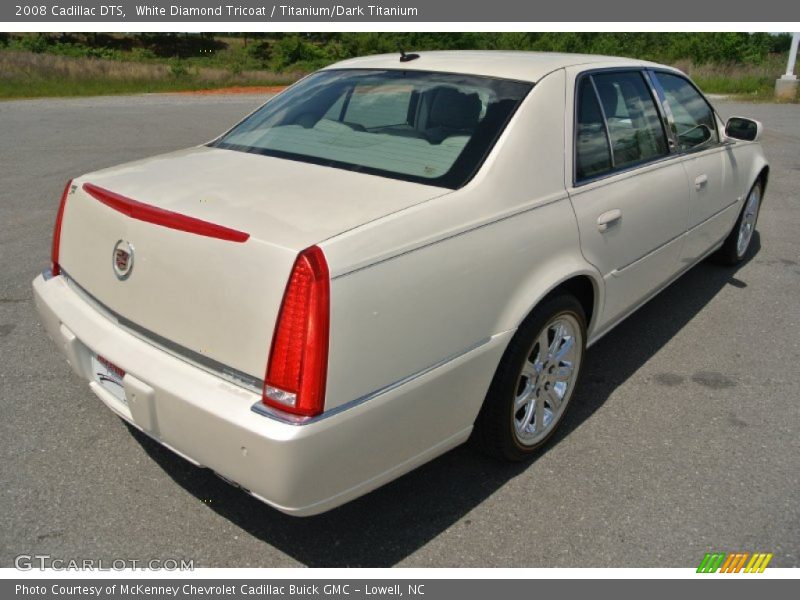 White Diamond Tricoat / Titanium/Dark Titanium 2008 Cadillac DTS