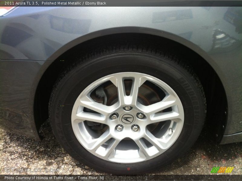 Polished Metal Metallic / Ebony Black 2011 Acura TL 3.5