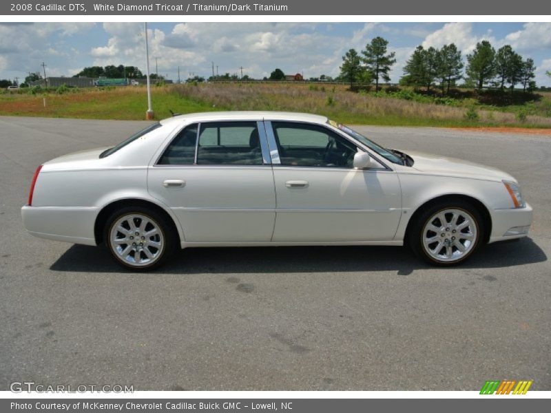 White Diamond Tricoat / Titanium/Dark Titanium 2008 Cadillac DTS