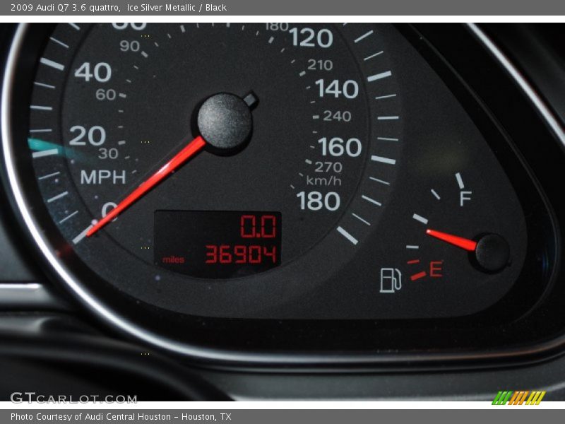 Ice Silver Metallic / Black 2009 Audi Q7 3.6 quattro