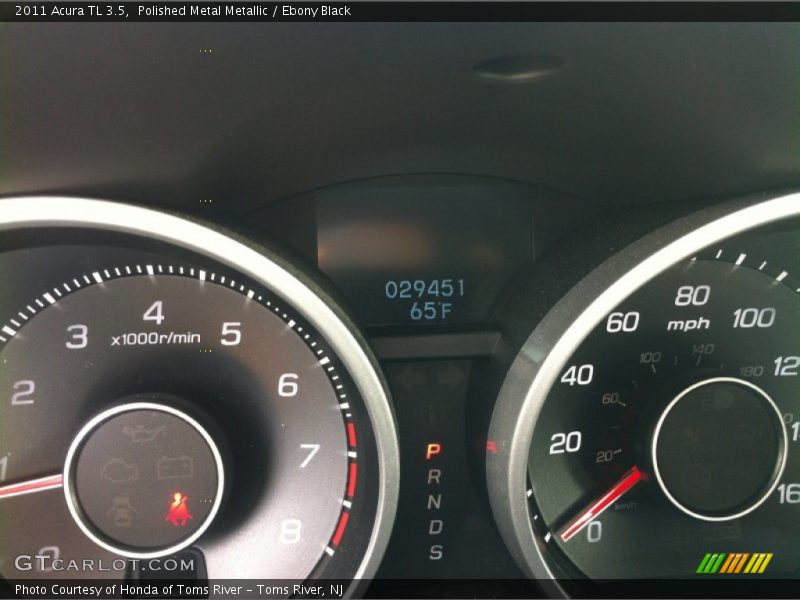 Polished Metal Metallic / Ebony Black 2011 Acura TL 3.5