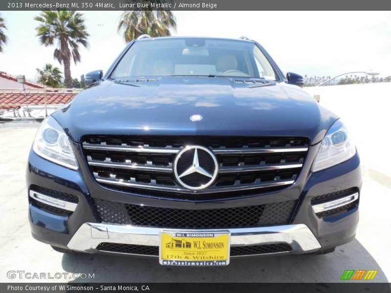 Lunar Blue Metallic / Almond Beige 2013 Mercedes-Benz ML 350 4Matic