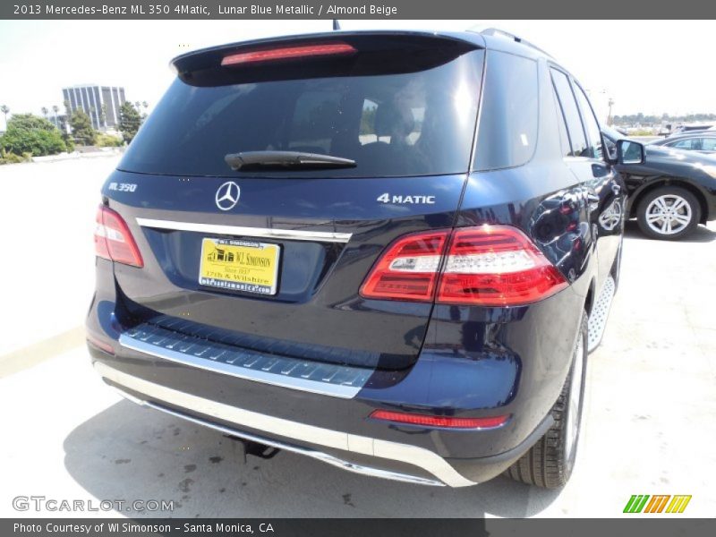 Lunar Blue Metallic / Almond Beige 2013 Mercedes-Benz ML 350 4Matic