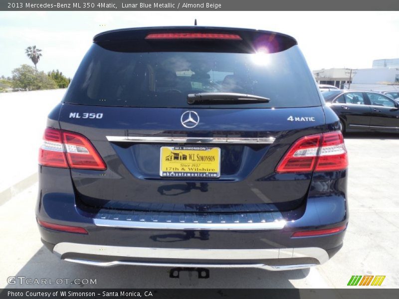 Lunar Blue Metallic / Almond Beige 2013 Mercedes-Benz ML 350 4Matic
