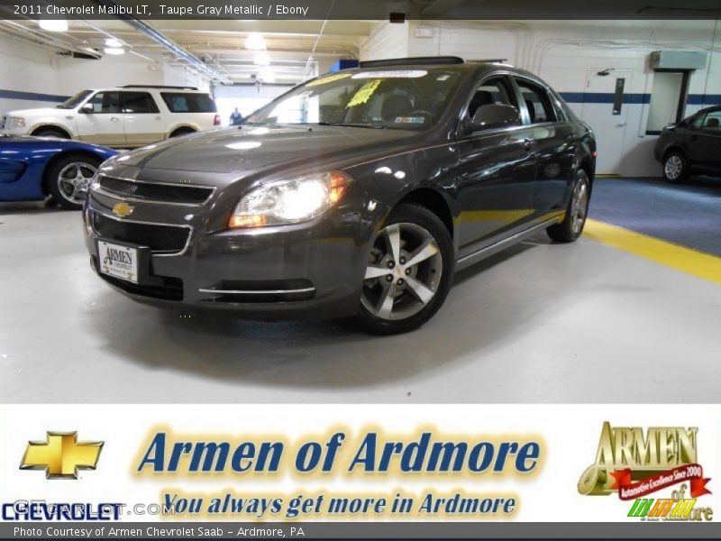 Taupe Gray Metallic / Ebony 2011 Chevrolet Malibu LT