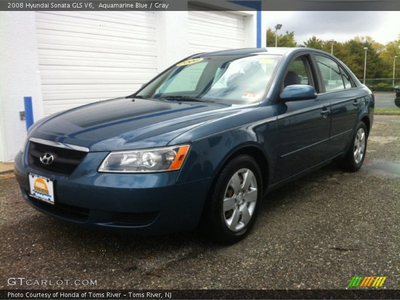 Aquamarine Blue / Gray 2008 Hyundai Sonata GLS V6