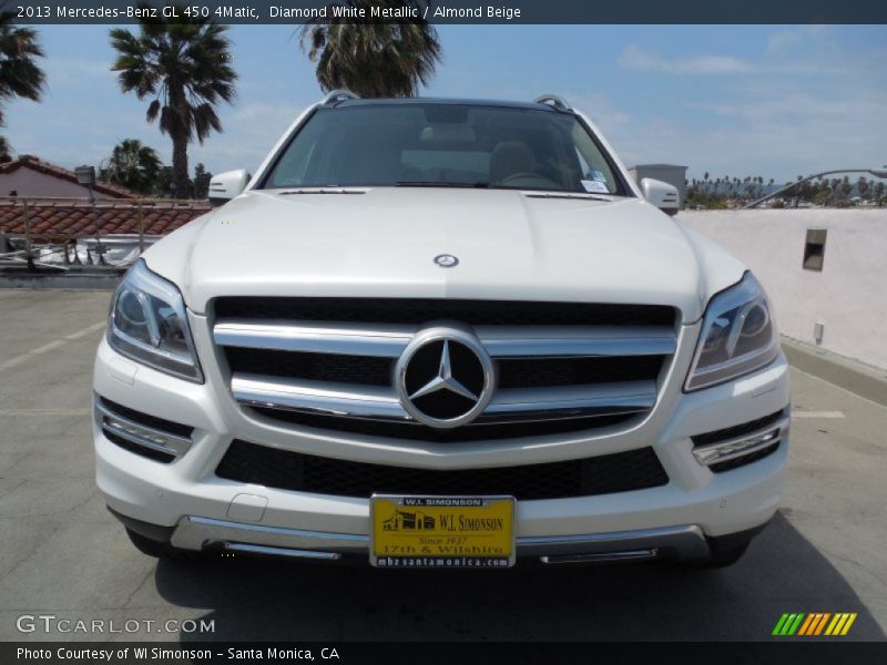 Diamond White Metallic / Almond Beige 2013 Mercedes-Benz GL 450 4Matic