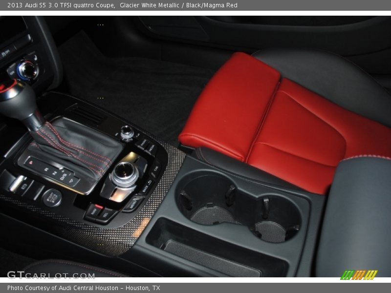 Glacier White Metallic / Black/Magma Red 2013 Audi S5 3.0 TFSI quattro Coupe
