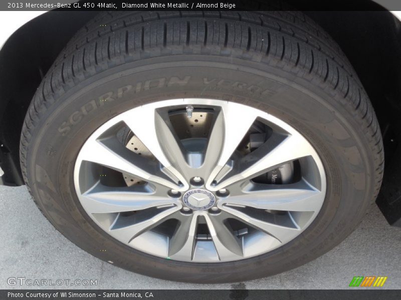 Diamond White Metallic / Almond Beige 2013 Mercedes-Benz GL 450 4Matic