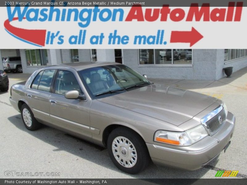 Arizona Beige Metallic / Medium Parchment 2003 Mercury Grand Marquis GS