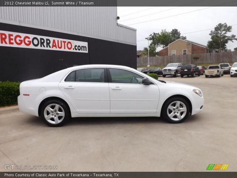 Summit White / Titanium 2012 Chevrolet Malibu LS