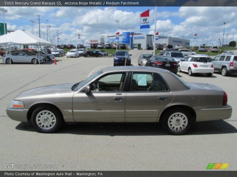 Arizona Beige Metallic / Medium Parchment 2003 Mercury Grand Marquis GS