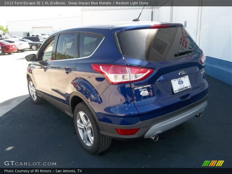 Deep Impact Blue Metallic / Medium Light Stone 2013 Ford Escape SE 1.6L EcoBoost