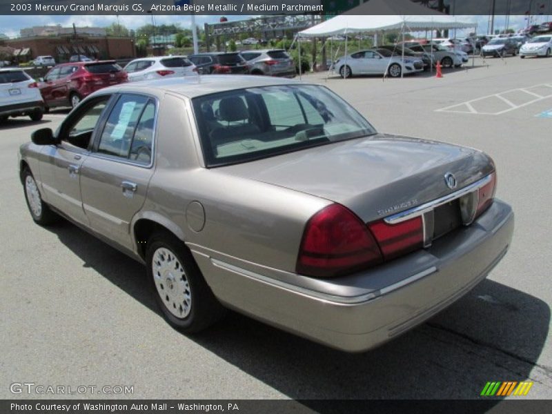 Arizona Beige Metallic / Medium Parchment 2003 Mercury Grand Marquis GS