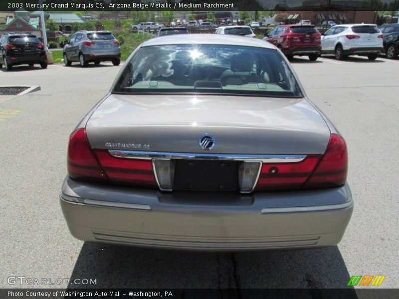 Arizona Beige Metallic / Medium Parchment 2003 Mercury Grand Marquis GS