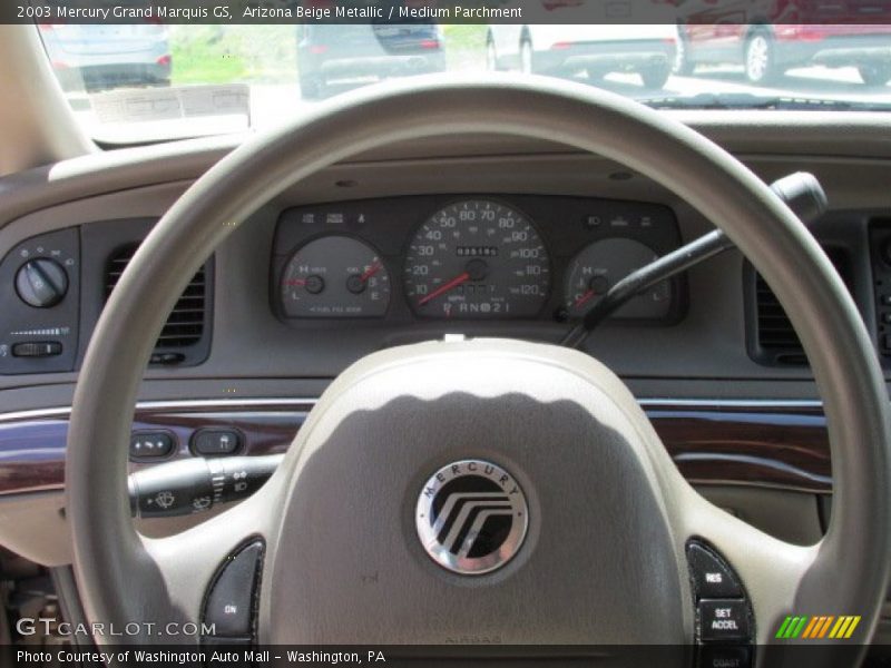 Arizona Beige Metallic / Medium Parchment 2003 Mercury Grand Marquis GS