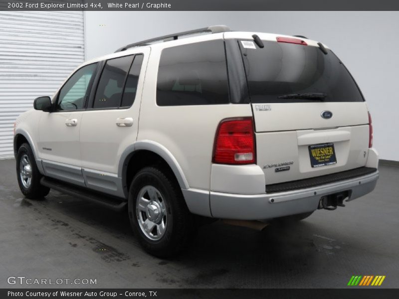 White Pearl / Graphite 2002 Ford Explorer Limited 4x4