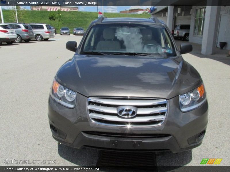 Cabo Bronze / Beige 2012 Hyundai Santa Fe GLS AWD