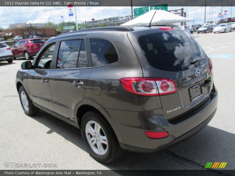 Cabo Bronze / Beige 2012 Hyundai Santa Fe GLS AWD