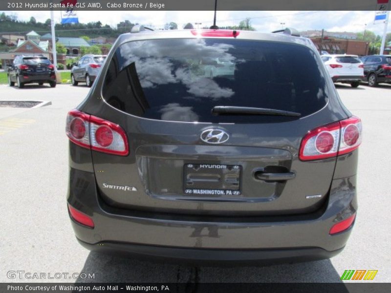 Cabo Bronze / Beige 2012 Hyundai Santa Fe GLS AWD