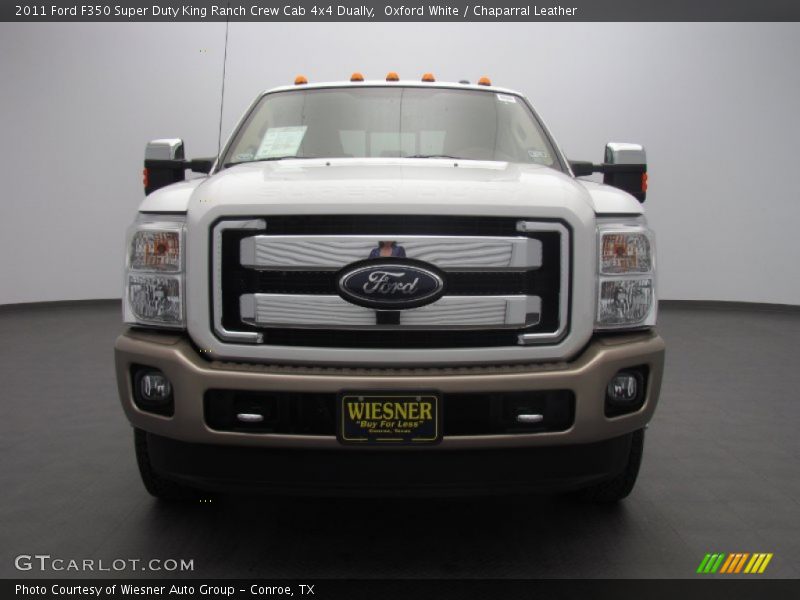 Oxford White / Chaparral Leather 2011 Ford F350 Super Duty King Ranch Crew Cab 4x4 Dually