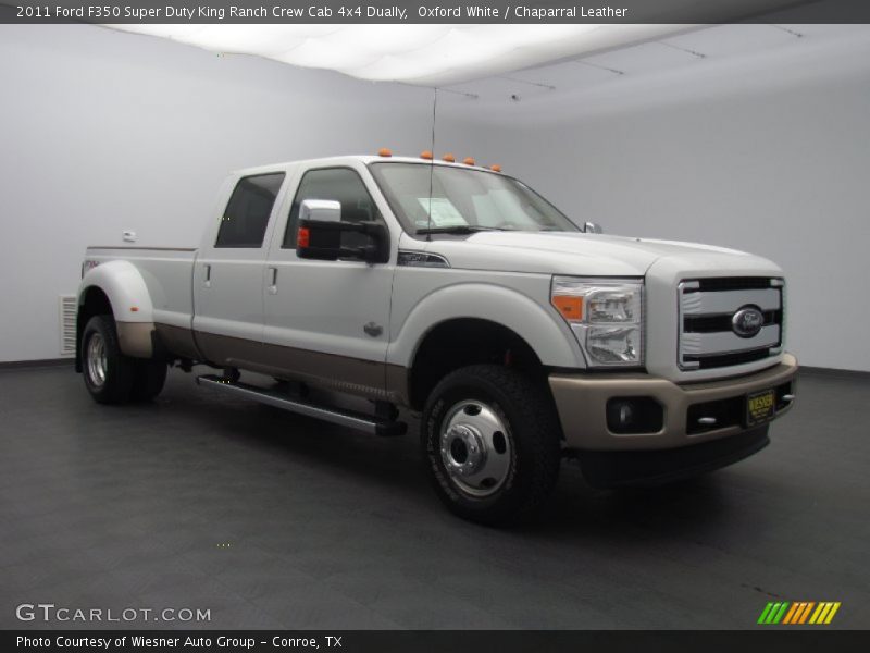 Oxford White / Chaparral Leather 2011 Ford F350 Super Duty King Ranch Crew Cab 4x4 Dually