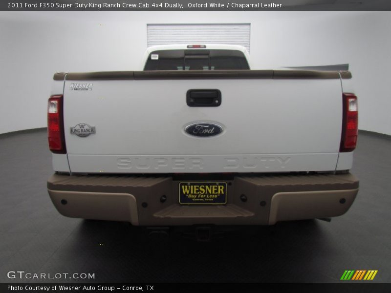 Oxford White / Chaparral Leather 2011 Ford F350 Super Duty King Ranch Crew Cab 4x4 Dually