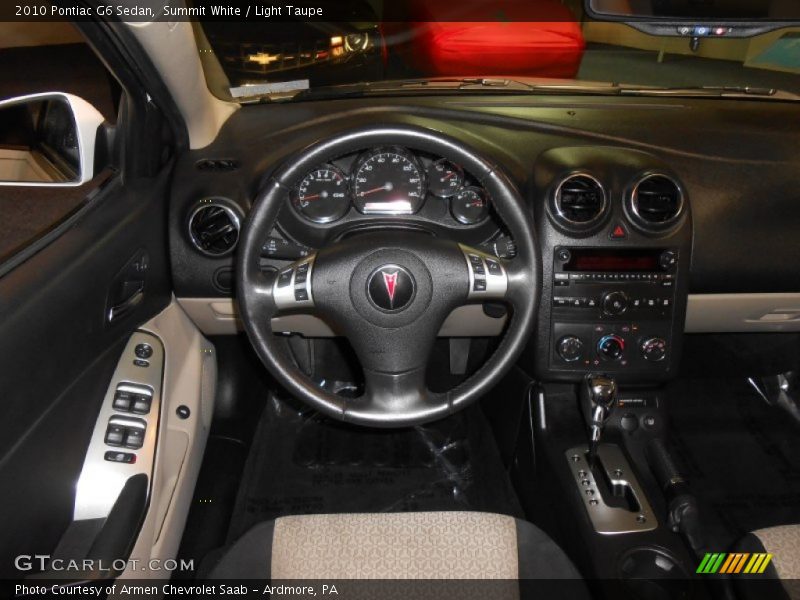 Summit White / Light Taupe 2010 Pontiac G6 Sedan