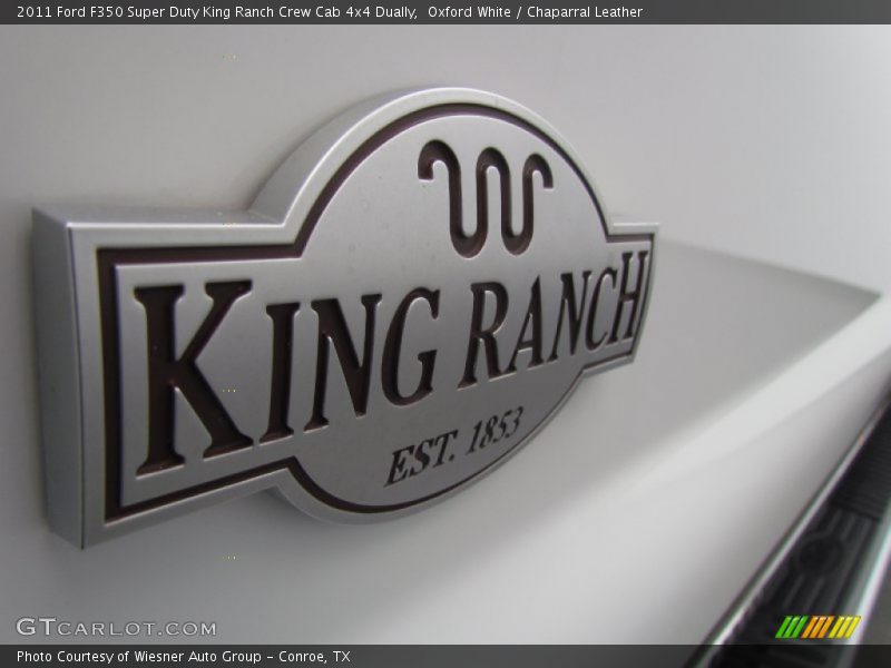 Oxford White / Chaparral Leather 2011 Ford F350 Super Duty King Ranch Crew Cab 4x4 Dually