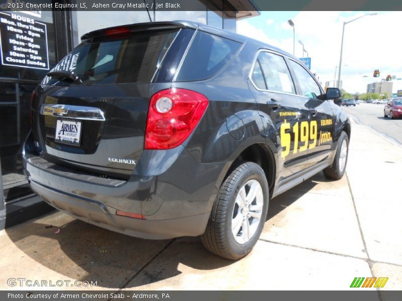 Ashen Gray Metallic / Jet Black 2013 Chevrolet Equinox LS