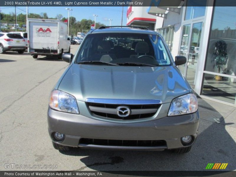 Light Cypress Green Metallic / Dark Flint Gray 2003 Mazda Tribute LX-V6 4WD