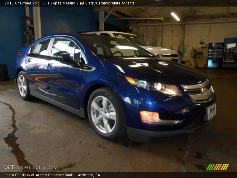 Blue Topaz Metallic / Jet Black/Ceramic White Accents 2013 Chevrolet Volt