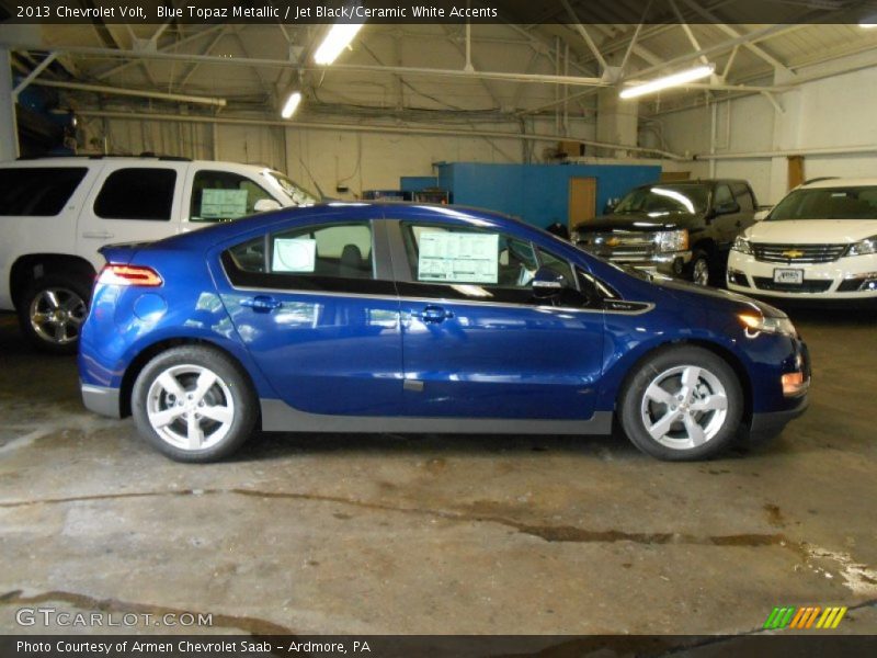Blue Topaz Metallic / Jet Black/Ceramic White Accents 2013 Chevrolet Volt